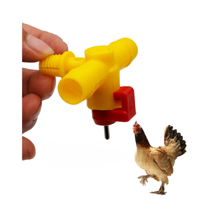 Bebederos Automáticos Para Pollos Y Codornices - Pack De 10 Tazones Rojos, Diámetro 5 Cm, Fácil Instalación Sin Fugas