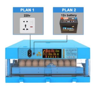 Incubadora Automática de 64 huevos azul Incubadora Automática de 64 huevos azul